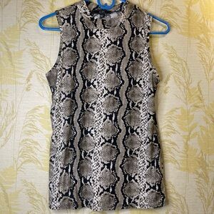 Vibe Sportswear Animal Print Top